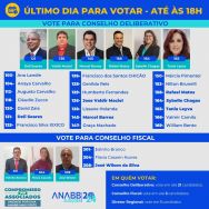 Último dia para votar nas eleições da ANABB. Confira os candidatos apoiados pelo Sindicato!