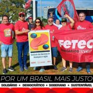 Sindicato participa da Marcha da Classe Trabalhadora, que reúne trabalhadores de todo o país em Brasília