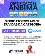 Sindicato promove atividade sobre mudanças nas certificações bancárias. Participe!