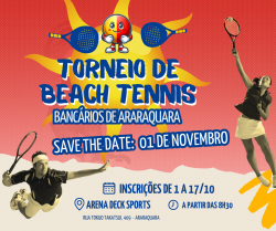 Prepare a raquete e venha pro jogo: Torneio de Beach Tênnis do Sindicato já tem data marcada! Prepare a raquete e venha pro jogo: Torneio de Beach Tênnis do Sindicato já tem data marcada!