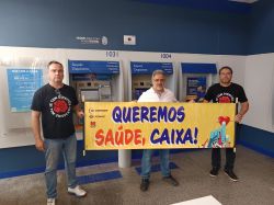 Bancários de Araraquara seguem firmes na luta pelo Saúde Caixa!
