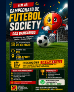 Vem aí o Campeonato de Futebol Society dos Bancários de Araraquara: monte seu time e entre em campo!